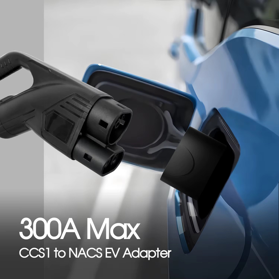 Kolanky CCS1 zu NACS 300A 300KW Schnell-Ladeadapter für Tesla Model Y, Model S, Model 3 und Model X in Schwarz - Bild 4
