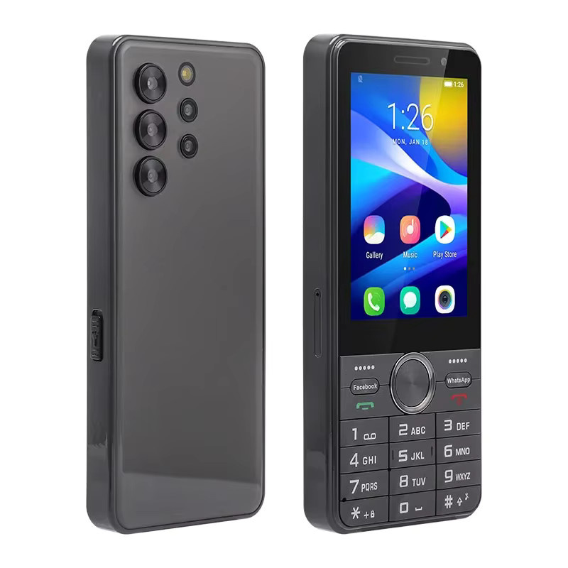 UNIWA HOPE XS24 4G Smartphone mit 3,5 Zoll Touchscreen, T9 Tastatur, Android 8.1, 2GB RAM, 16GB Speicher, Dual SIM, Schwarz - Bild 2