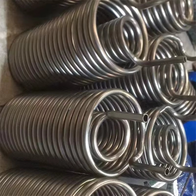 XMSJ Titanrohr-Verdampfer als gerader Wärmetauscher für Fischbecken in Silber, passend für 1-5 PS Kühler - Bild 2