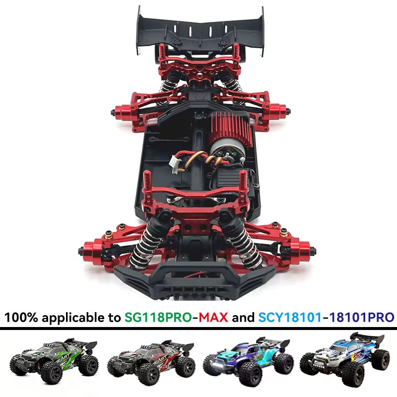 Gangyingfang RC Auto Big Foot, 1/18, 4WD, DIY Metall Aluminium Teile - Bild 2