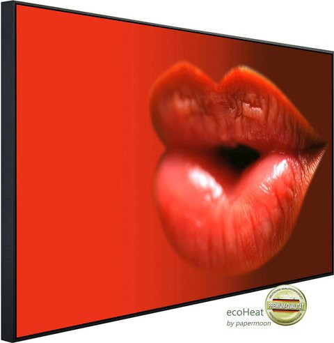 papermoon Infrarotheizung EcoHeat Heisse Lippen mit Matt-Effekt in Bunt, App-Steuerung und Überhitzungsschutz - Bild 1