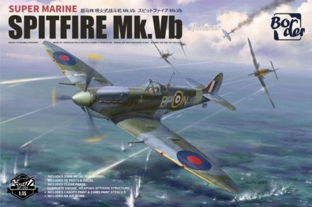 Border Model Super Marine Spitfire Mk.Vb w/ Interior, Fahrzeuge, Grau - Bild 1