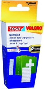 tesa Klettband zum Aufkleben schwarz Breite: 20 mm, Länge: 1 m - Bild 1