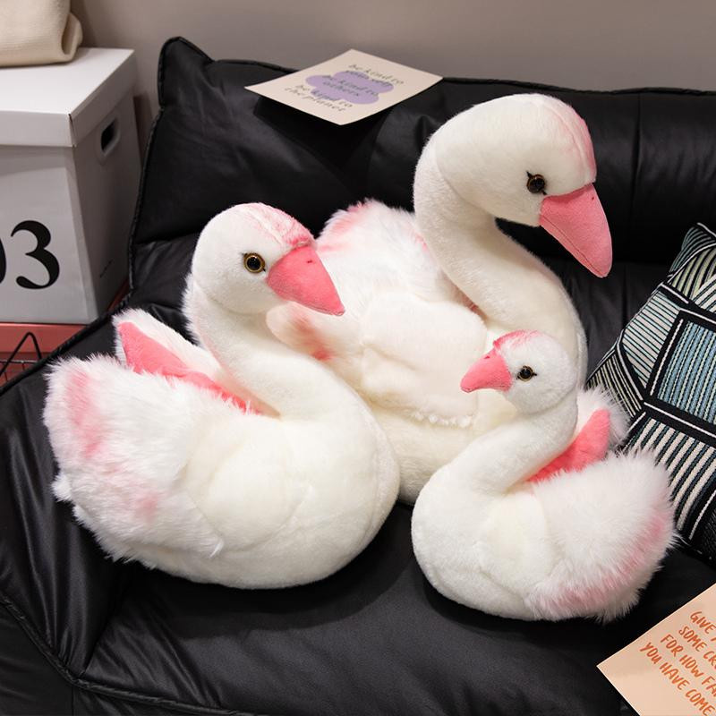 Kawaii Realife Schwan Plüschtier, weiß, 25cm, ab 14 Jahre - Bild 3