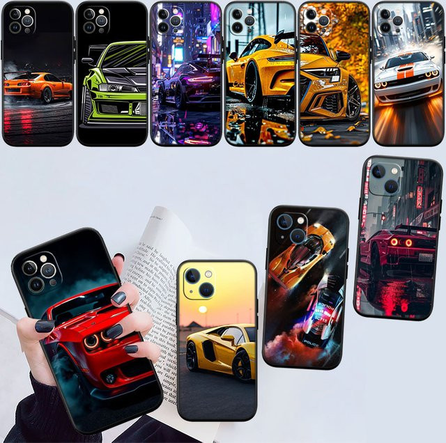 IK67 Supercar Handyhülle für OPPO in Multicolour (kompatibel mit A40, A60, A80, A15, A16, A16K, A12, A17, A17K, A54, A54S, A53, A53S, A55, A56, A57, A98, F23) - Bild 1