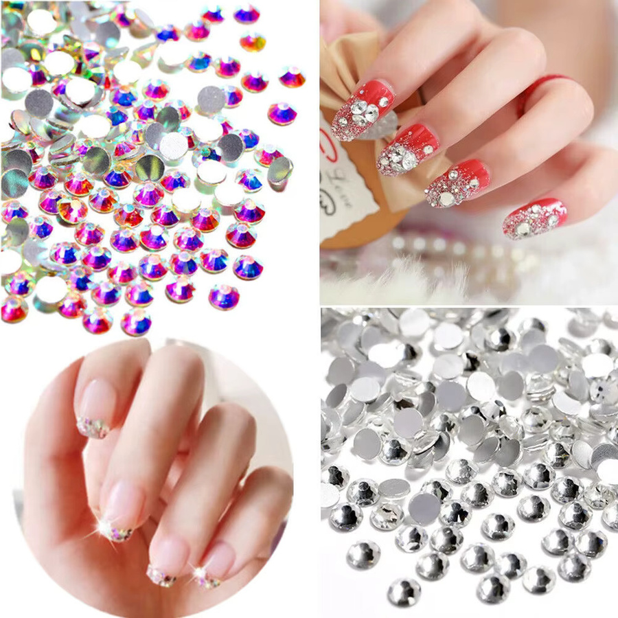 3D Flatback AB Clear Nail Art Strasssteine, 1440 Stück, Glasdiamanten - Bild 3