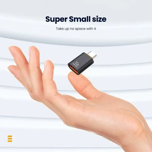 USB 3.0 auf Typ C OTG Adapter in Schwarz für Schnellladen und Datenübertragung an Laptop, PC, Samsung und Xiaomi - Bild 2