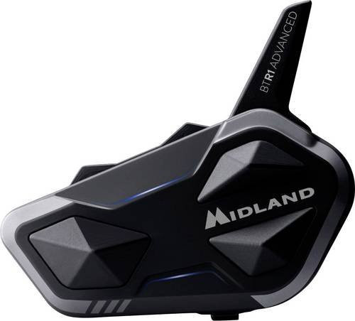 Midland C1529.05 BTR1 Advanced X Motorrad-Gegensprechanlage mit Bluetooth und GPS in Schwarz - Bild 1