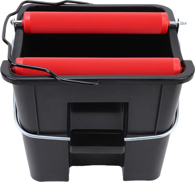 Aimo Pedal-Schleudermopp Eimer mit Wringer, 14 l, Rot/Schwarz - Bild 1