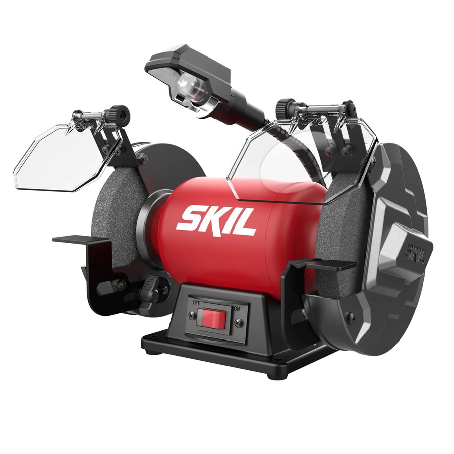 Skil Doppelschleifer 1355AA in Rot mit 400 W Leistung und 150 mm Schleifscheibendurchmesser - Bild 2