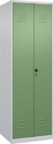 C+P Wäschespind Classic PLUS Garderobenspind mit 2 Abteilen, Resedagrün, H x B x T: 185 x 60 x 50 cm - Bild 1