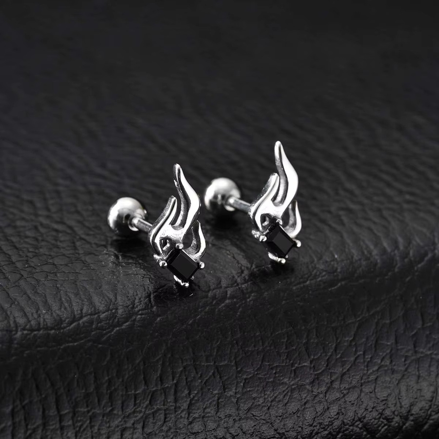 VNOX Ohrstecker Edelstahl, Zirkonia, Silber, Unisex - Bild 4