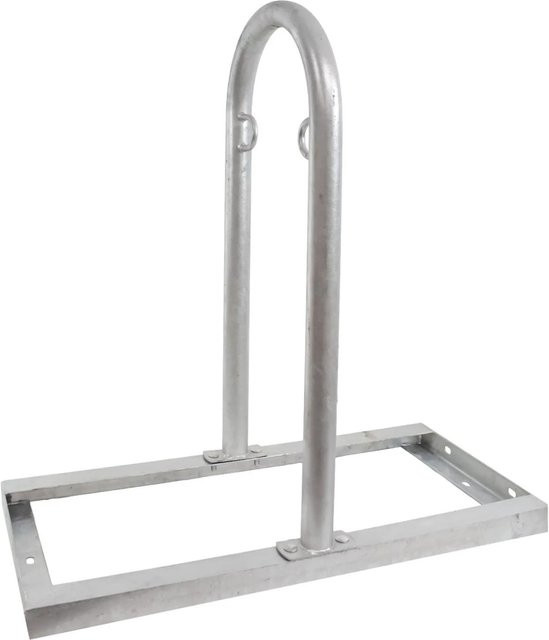 TRUTZHOLM Fahrradanlehnbügel Typ U aus Stahl in Silber, H x B: 90 x 84 cm - Bild 1