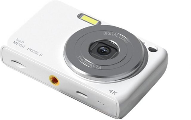 Honor Electronics 4K Digitalkamera mit 50MP, 2,88 Zoll Bildschirm, 16X Digitalzoom und Autofokus in Weiß - Bild 1
