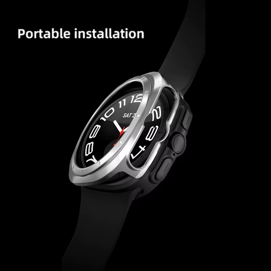 Samsung Uhrenzubehör Rahmen Schutz, Kunststoff, transparent, Samsung Galaxy Uhr 7 Ultra 47mm, 40mm, 44mm - Bild 4