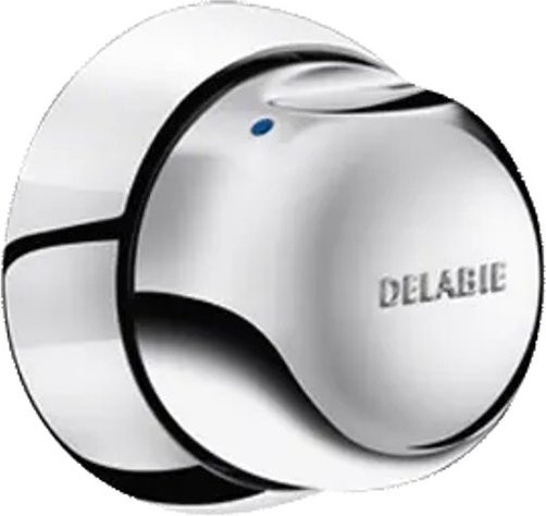 Delabie TEMPOMIX Selbstschluss-Duscharmatur in Chrom, G3/4 Zoll, Paneel für 1–10 mm Dicke mit Safety-Stop - Bild 1