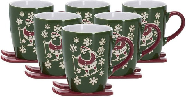 Ritzenhoff & Breker Kaffeebecher Whistler Green Keramik 6er Set 340 ml - Bild 1