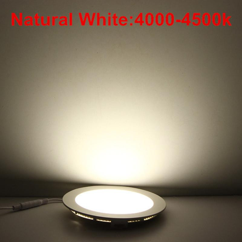 Dimmbares LED-Einbau-Deckenpanel von Cosy Homes in Weiß, rund, 6W - Bild 3