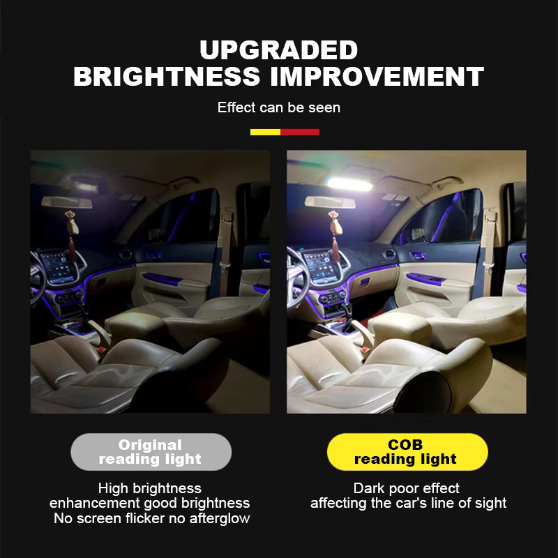 BLALION LED-Auto-COB-Licht als helle Innen-Leselampe für LKW, Van und Boot mit Schalter, 12–24 V - Bild 2