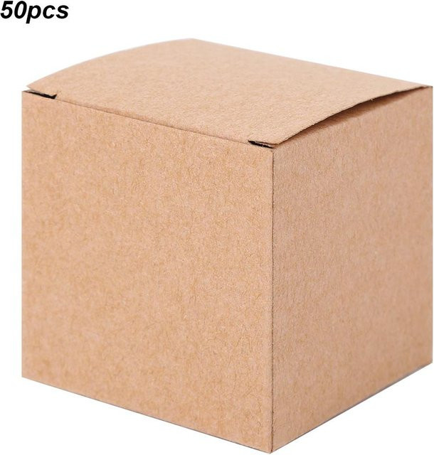 50er Set Igeteck Kraftpapier Geschenkschachteln in Braun für Weihnachten und Hochzeiten - Bild 1