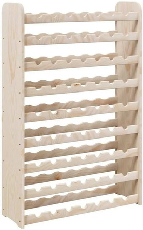 vidaXL Weinregal aus Massivholz Kiefer in Braun und Beige, B/T/H: 72,5 x 25,0 x 111,5 cm