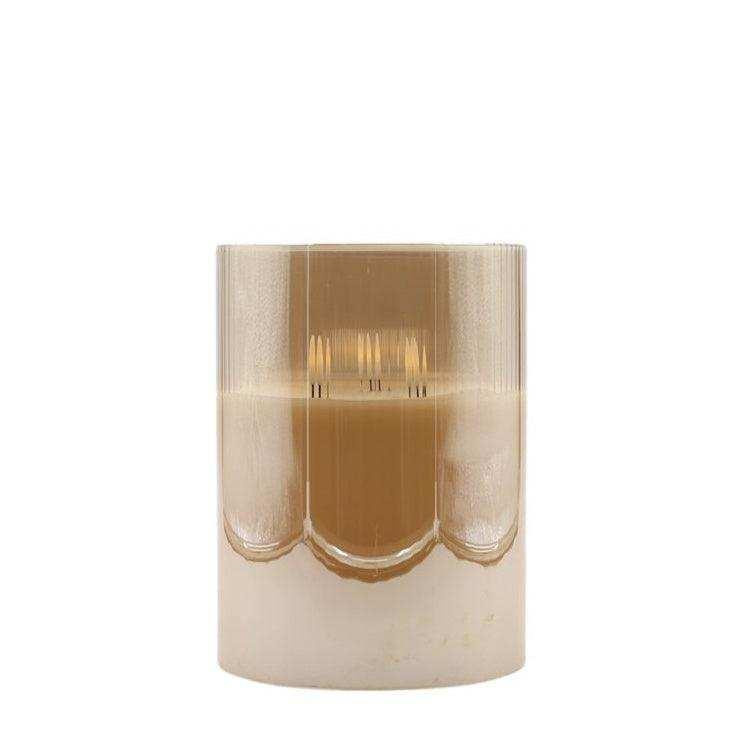 Mansion atmosphere LED-Kerze in Gold mit Fernbedienung und Timer, Höhe: 20 cm, Durchmesser: 15 cm - Bild 1