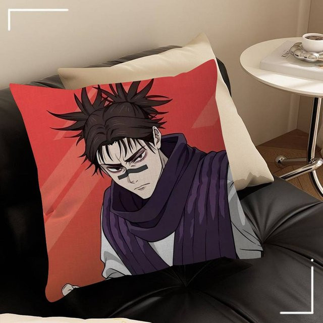 Jujutsu Kaisen Anime Kissenbezug C-Choso Design in Rot, B/T: 40 x 40 cm - Bild 1