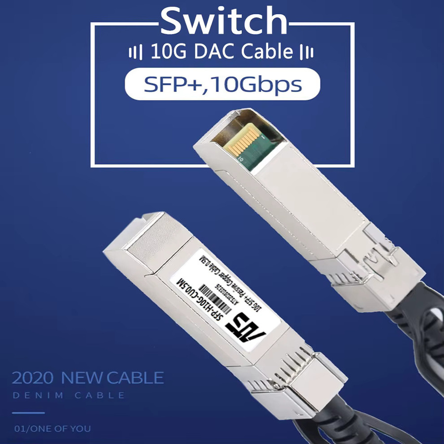 10G SFP+ DAC Kupfer-Passivkabel 10Gbps kompatibel mit Cisco, MikroTik und Intel, Länge: 1 m, 3 m oder 5 m - Bild 3