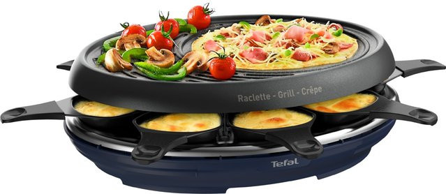 Tefal 3in1 Raclettegrill RE3104 in Schwarz/Blau - Bild 2