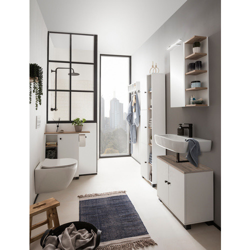 Schildmeyer Hochschrank Lugo in Weiss, B/H: 45 x 167,6 cm - Bild 2