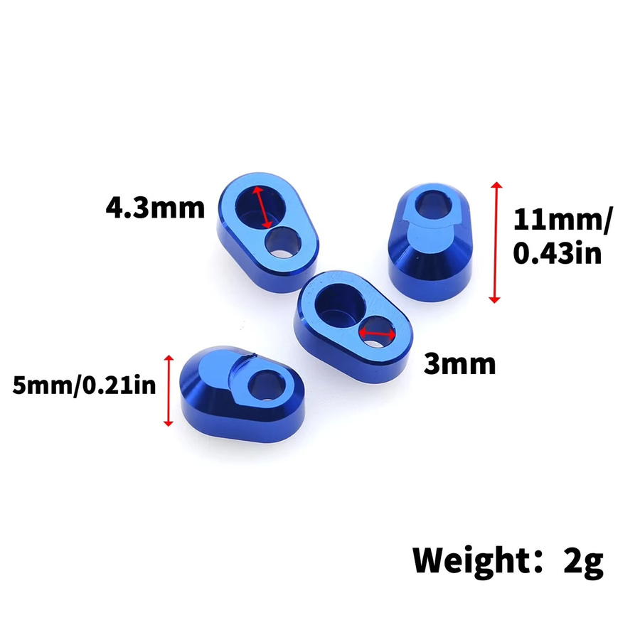 TRAXXAS Metall-Aufhängungsstift-Halterungen 7743, Zubehör, 4-teiliges Set - Bild 2