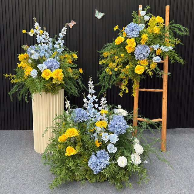 Künstliche grüne Blumen als hängende Dekoration für Hochzeiten, Partys und Tischdekorationen - Bild 1