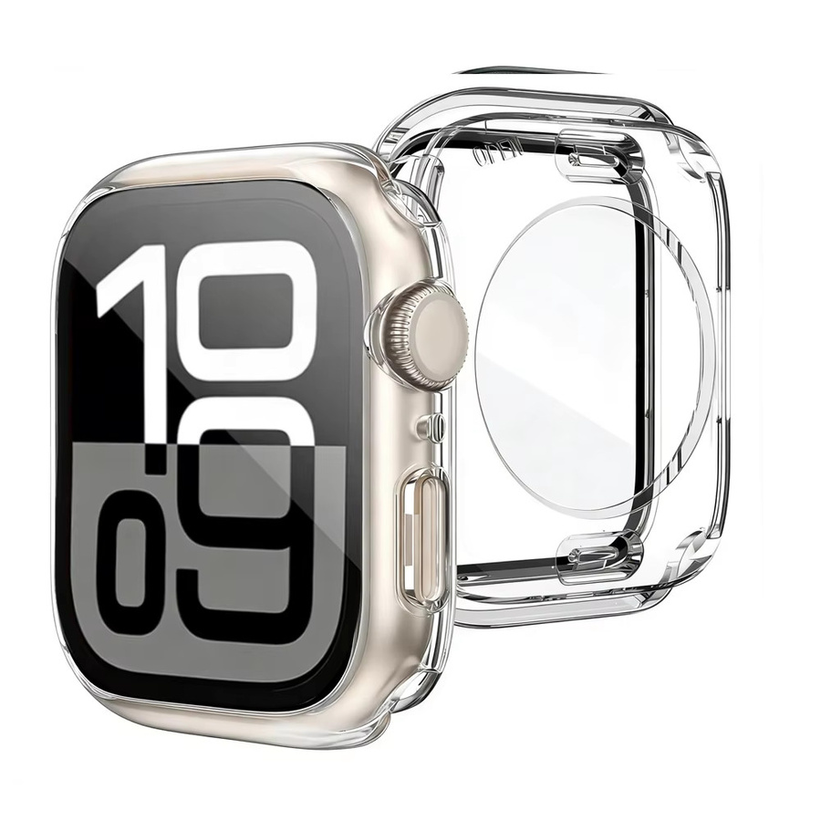 RMUTANE Uhrenhülle für Apple Watch, gehärtetes Glas, PC-Stoßfänger, Unisex - Bild 2