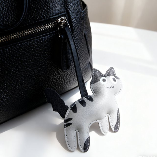 Rucksack-Anhänger PU-Leder, Kätzchen, Kitten - Bild 1