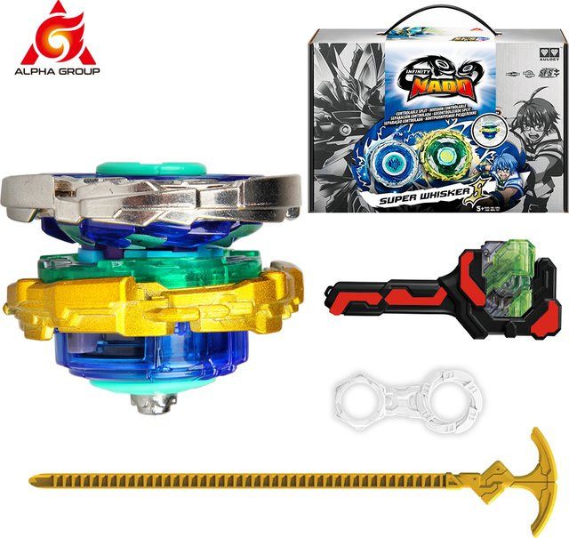 Infinity Nado Original Crack Series-2, 2in1 Split Spinning Top Metall Nado Gyro Battle Gyroskop mit Launcher, multicolour - Bild 1