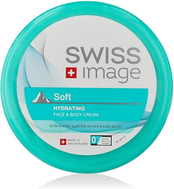 SWISS Image Weiche Feuchtigkeitscreme für Gesicht & Körper, 200 ml, Trockene Haut - Bild 1