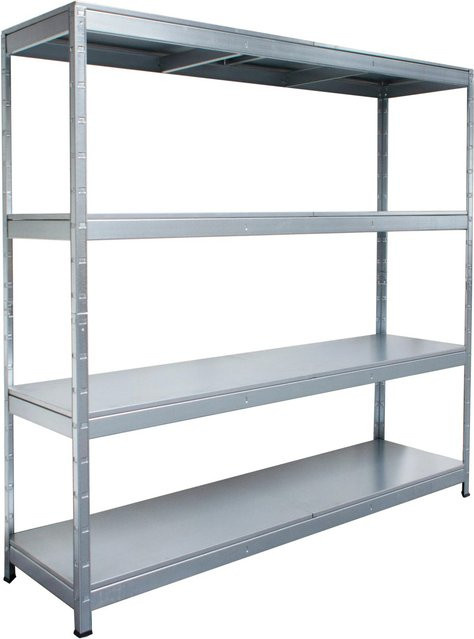 Schulte Regalwelt Schwerlastregal Steck-Weitspann verzinkt grau B/T/H: 143 x 50 x 180 cm - Bild 1