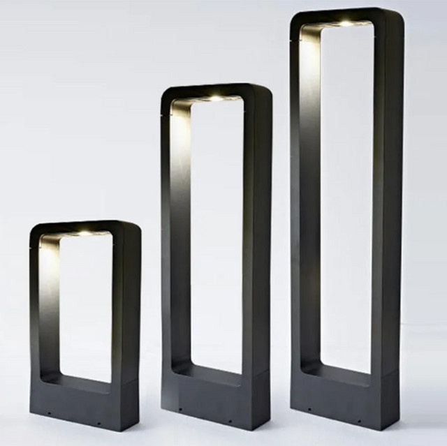 ONDENN COB LED Gartenleuchte 15W Moderne Säulenleuchte Schwarz Warmweiß - Bild 1