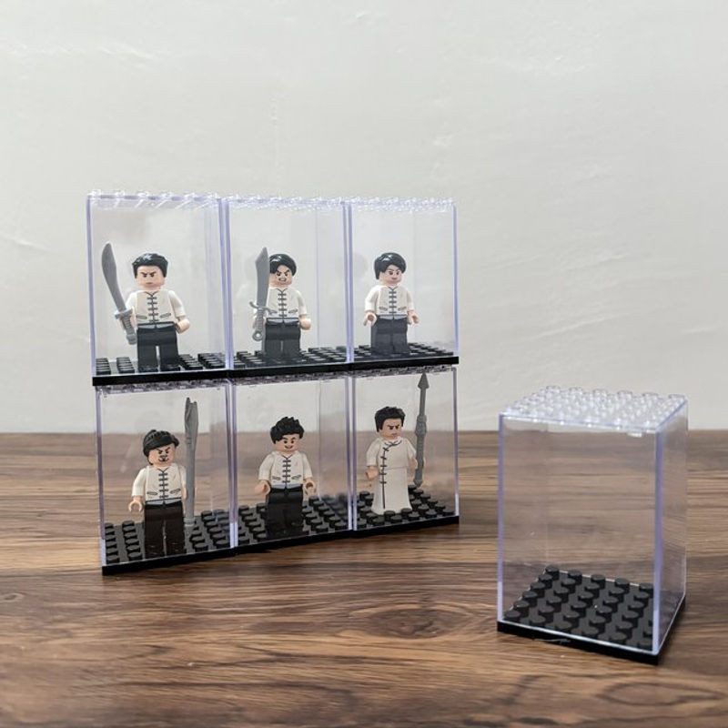 Transparente Minifiguren-Vitrine aus Acryl für Lego Minifiguren und Actionfiguren, stapelbare Displaybox zur Aufbewahrung - Bild 1