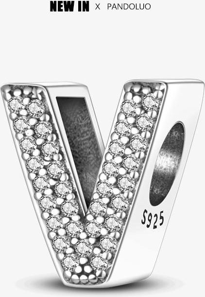 Charm 925 Silber, Zirkonia, Perle, Damen - Bild 1