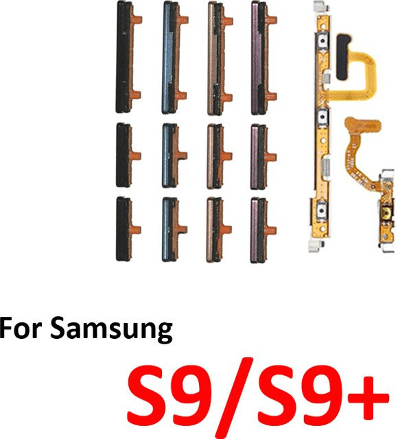 Samsung Galaxy S9 S9+ G960 G965 Ersatzteil Set für Ein/Aus-Taste und Lautstärketaste inklusive internem Flexkabel in Lila - Bild 1