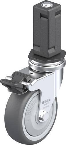Blickle LRA-PATH 75KF-FI-EV04 Lenkrolle mit Feststeller in Grau aus Stahl und Kunststoff mit 75 mm Rad-Durchmesser und 75 kg Tragfähigkeit - Bild 1