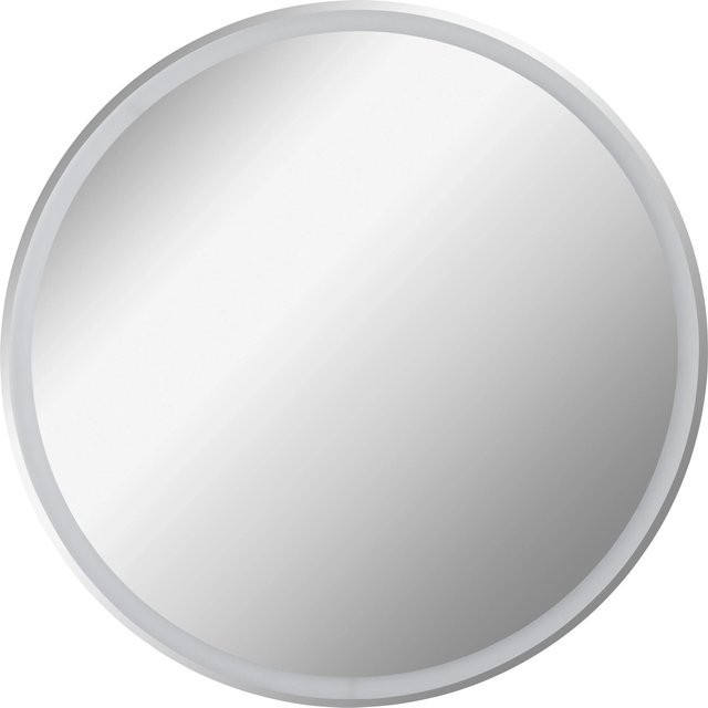 Fackelmann Spiegelelement MIRRORS rund mit LED-Beleuchtung in Grau, B/H/T: 80 x 80 x 3 cm - Bild 1