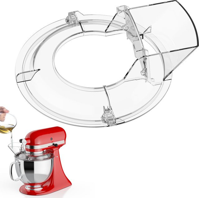 GVODE Spritzschutz mit Klappdeckel für KitchenAid 4,5 QT Kippkopf-Standmixer, transparent, passend für Edelstahl-, Glas- und Keramikschüsseln - Bild 1