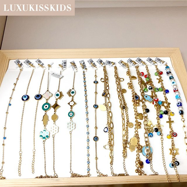 Luxukis Armband, Edelstahl, blau, Damen - Bild 1