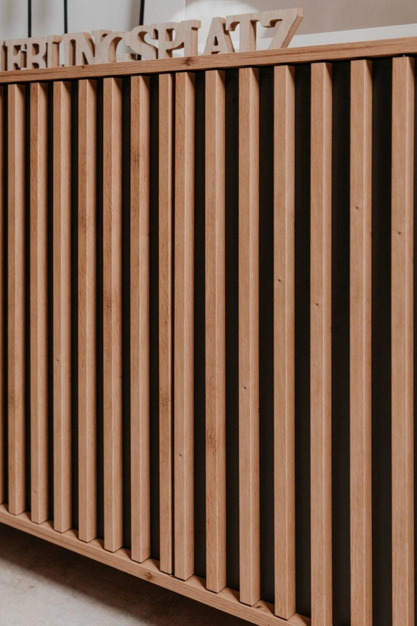 Furn.Design Kommode Madem Industrial im Design mit 3D-Lamellen aus Eiche Artisan und Anthrazit, Breite: 120 cm - Bild 2