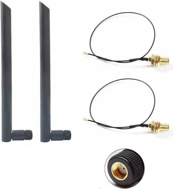 NOWEPOCH Dualband-WLAN-Antenne mit 10dBi Verstärkung und SMA-Anschluss in Schwarz - Bild 1
