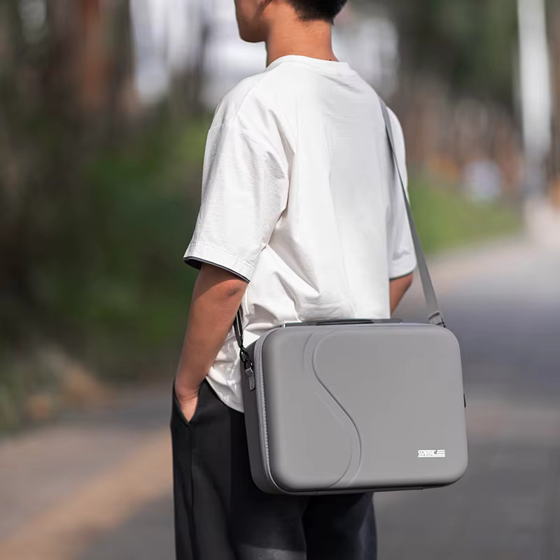 DJI Neo 2 Zubehör Reise-Tragetasche in Grau für Drohne, Brille und Motion Controller als All-in-One Schultertasche - Bild 3