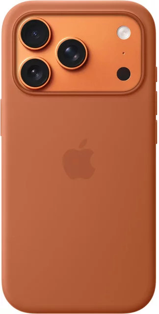 Apple Silikon Case für iPhone 17 Pro mit MagSafe in Orange - Bild 1