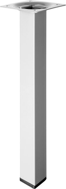 Hettich Tischbein in Aluminium-Optik, B/T/H: 2,5 x 2,5 x 25 cm - Bild 1